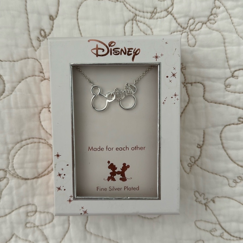 BRAND NEW Mickey and Minnie Necklace